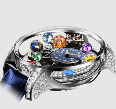 Jacob & Co astronomia solar zodiac ZODIAC BAGUETTE WHITE GOLD replica watch AS910.30.BD.BD.A
